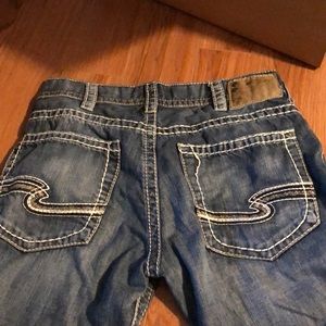 Men’s silver jean co